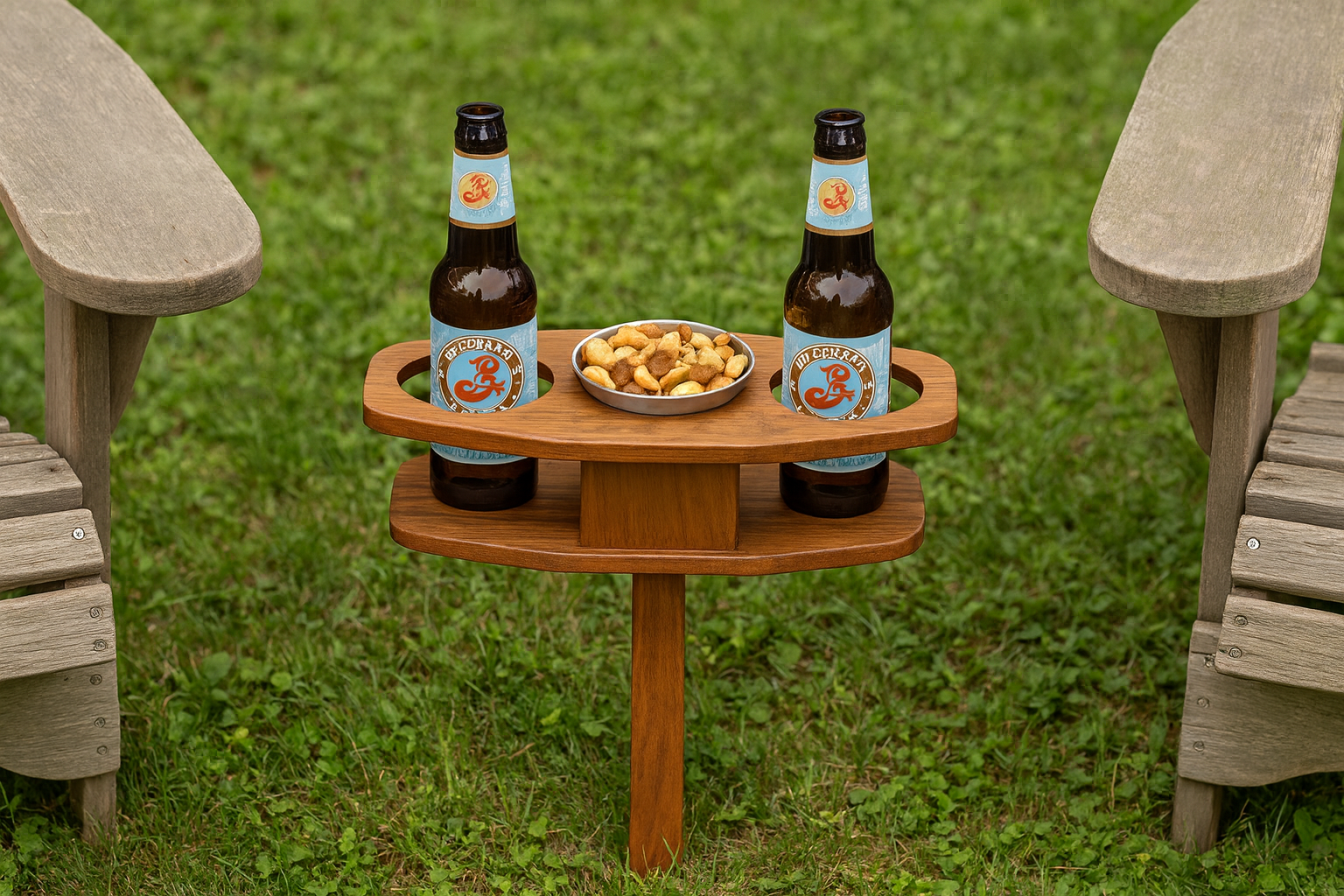 Portable Beer & Snack Table