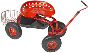 Deluxe Tractor Scoot with Bucket Basket