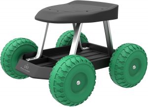 Pure Garden 82-VY021 Cart Rolling Stool 