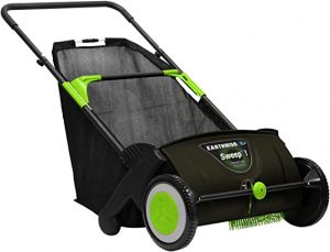 Earthwise LSW70021 21-Inch Leaf & Grass Push Lawn Sweeper
